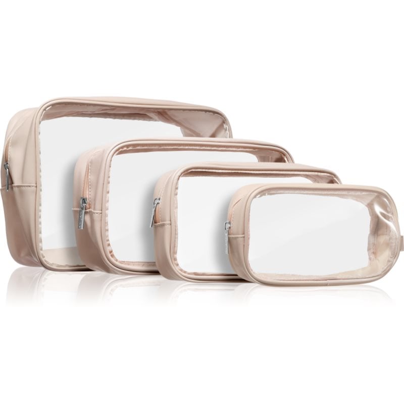 Notino Travel Collection Clear Organizer Set комплект за пътуване Beige