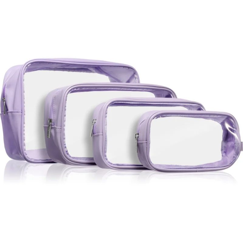 Notino Travel Collection Clear Organizer Set комплект за пътуване Purple