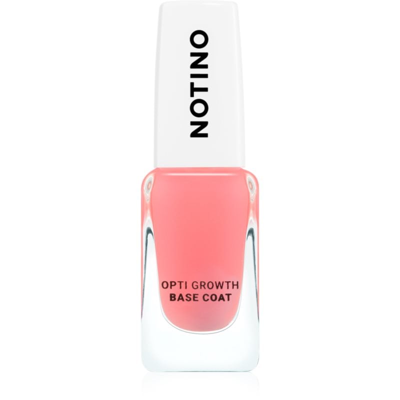 Notino Nail Care Opti Growth Base Coat подхранващ лак за нокти за растеж на нокти