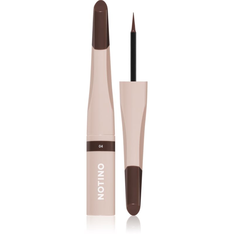 Notino Serum-Infused Lifeproof Eyebrow Liner течна линия за вежди със серум 04 Dark Brown
