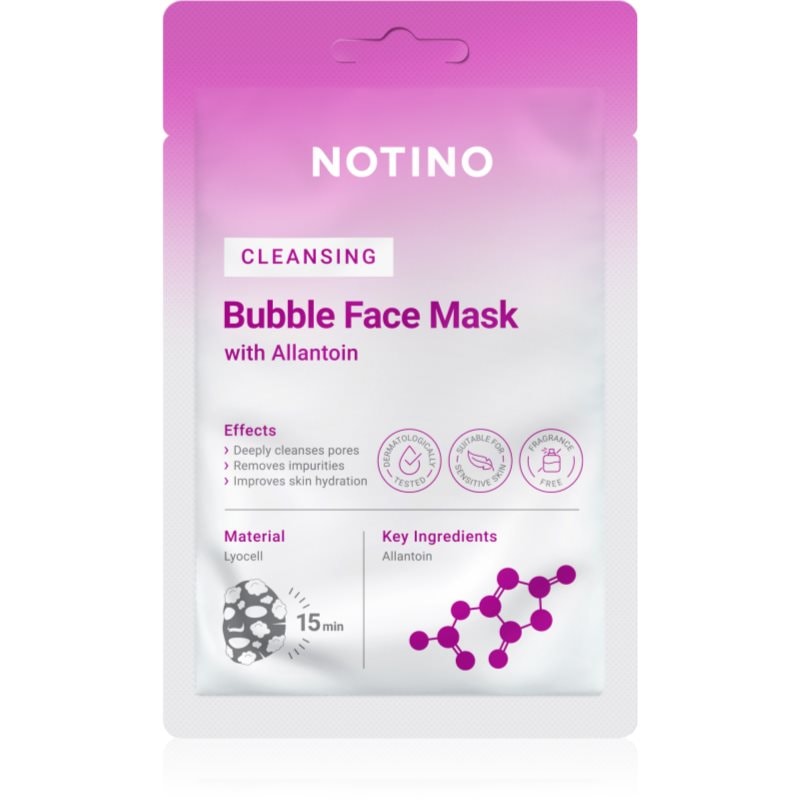 Notino Cleansing Bubble Face Mask with Allantoin почистваща маска за лице - Грижа за лице - Сравни цени от 1 магазин с безплатна доставка