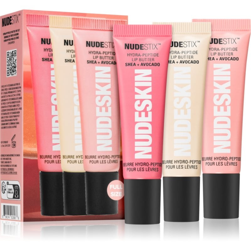 Nudestix Nudeskin Hydra-Peptide Lip Butter Tint Set подаръчен комплект за устни