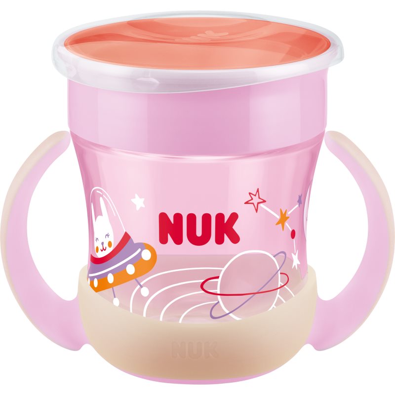 NUK Magic Cup Night чаша с дръжки 6m+ Pink - За деца - Сравни цени от 1 магазин с безплатна доставка