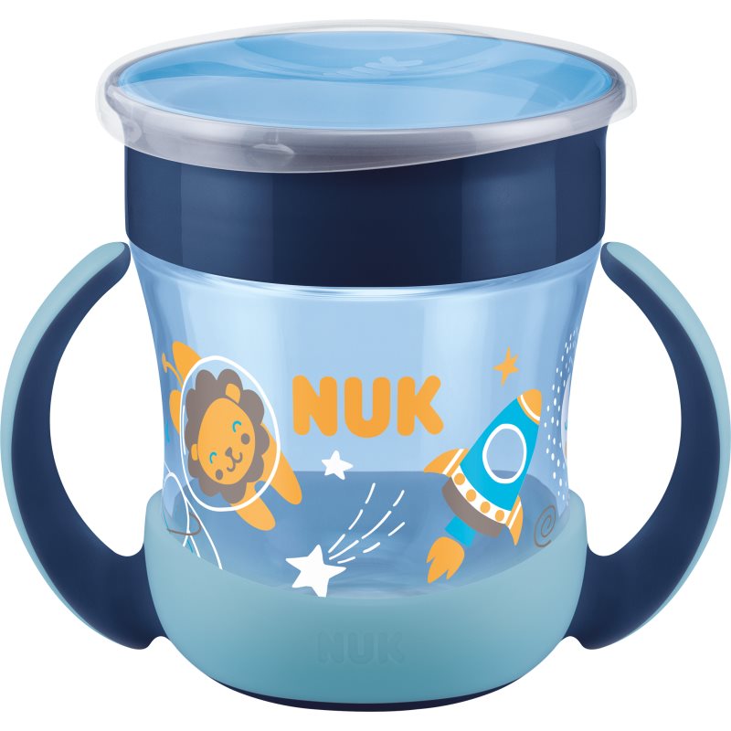 NUK Magic Cup Night чаша с дръжки 6m+ Blue - За деца - Сравни цени от 1 магазин с безплатна доставка