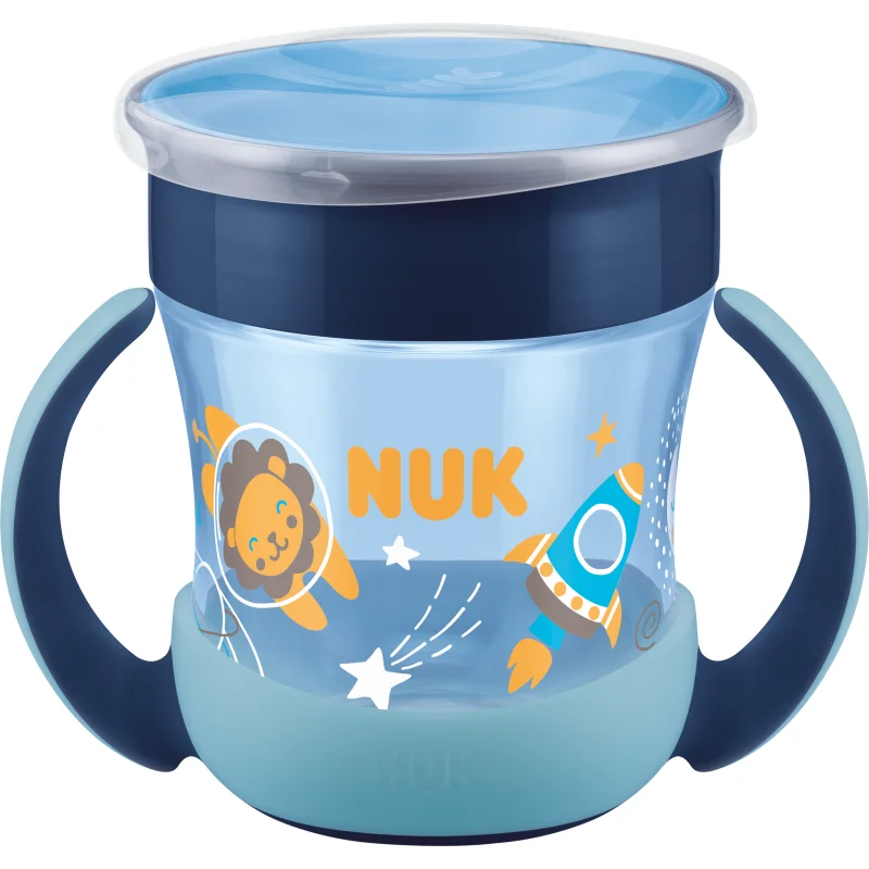 NUK Magic Cup Night чаша с дръжки 6m+ Blue - За деца - Сравни цени от 1 магазин с безплатна доставка