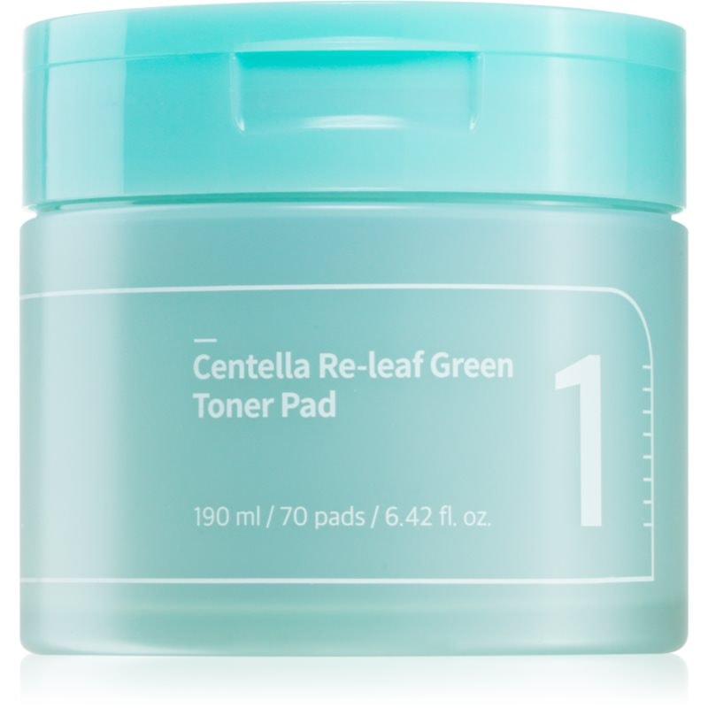 Numbuzin No. 1 Centella Re-Leaf Green Toner Pad тонизиращи възглавнички за успокояване на кожата - Грижа за лице - Сравни цени от 1 магазин с безплатна доставка