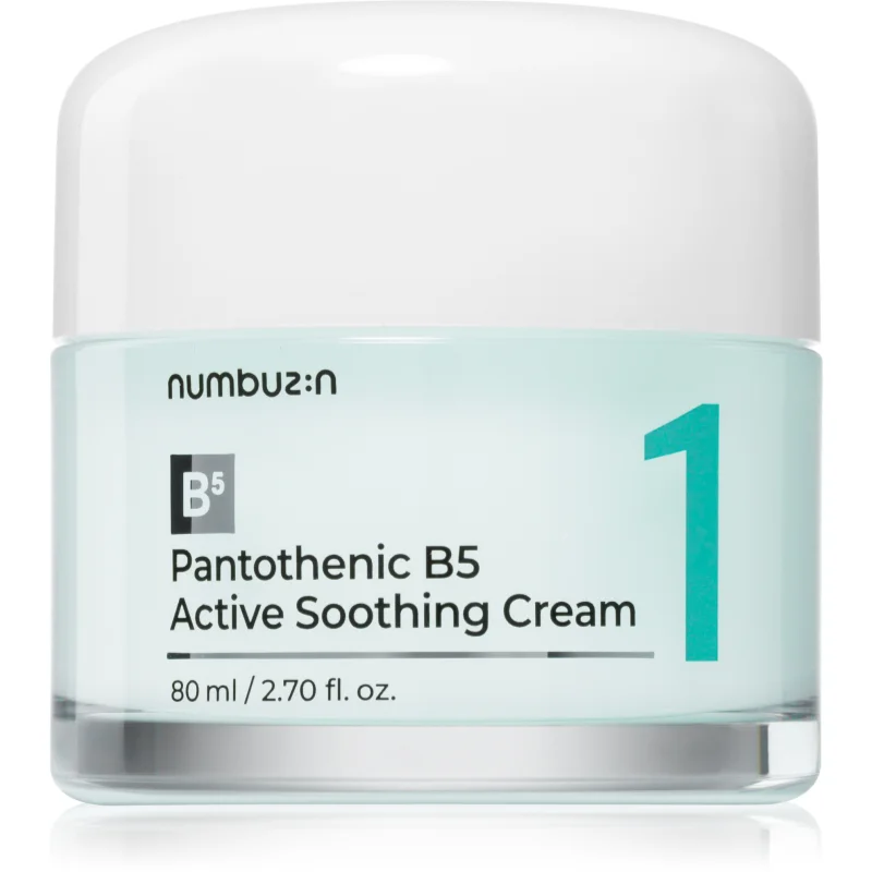 Numbuzin No. 1 Pantothenic B5 Active Soothing Cream успокояващ крем за лице с хидратиращ ефект - Грижа за лице - Сравни цени от 1 магазин с безплатна доставка