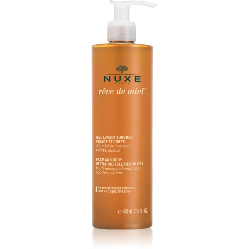 Nuxe Rêve de Miel Face and Body Ultra-Rich Cleansing Gel почистващ гел за суха и чувствителна кожа - Грижа за лице - Сравни цени от 1 магазин с безплатна доставка