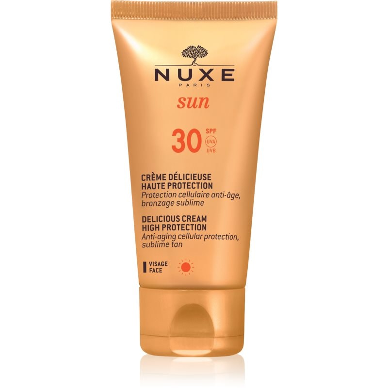 Nuxe Sun Delicious Cream High Protection слънцезащитен крем за лице SPF 30 - Грижа за тяло - Сравни цени от 1 магазин с безплатна доставка