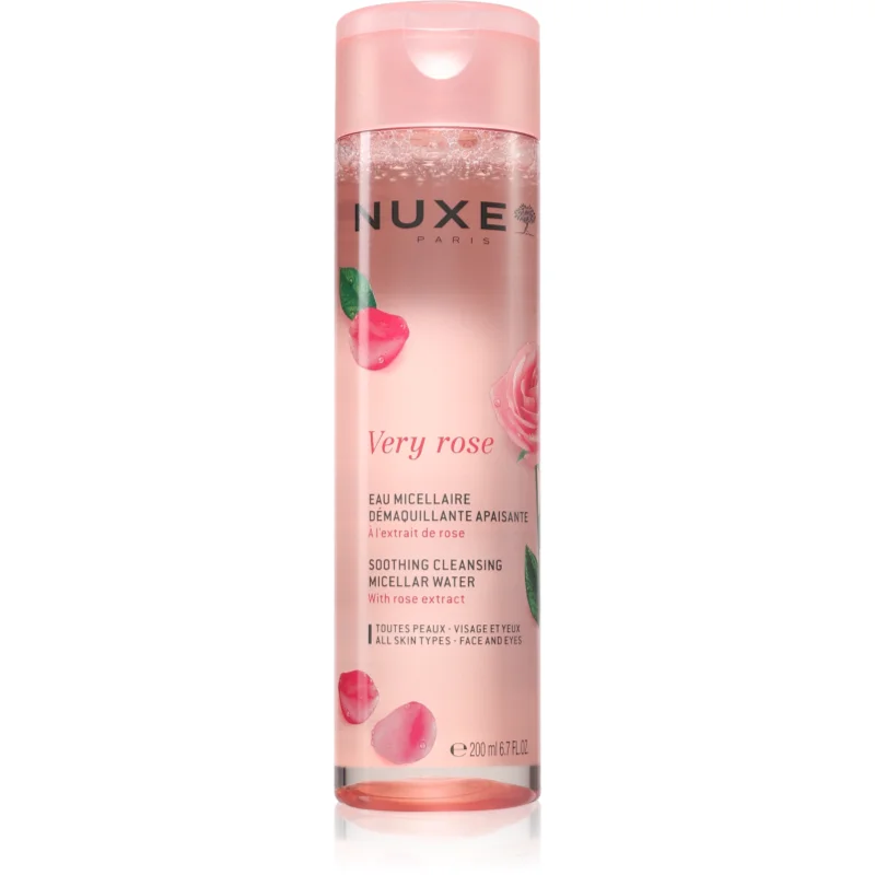 Nuxe Very Rose 3-in-1 Soothing Micellar Water успокояваща мицеларна вода за лице и очи - Грижа за лице - Сравни цени от 1 магазин с безплатна доставка