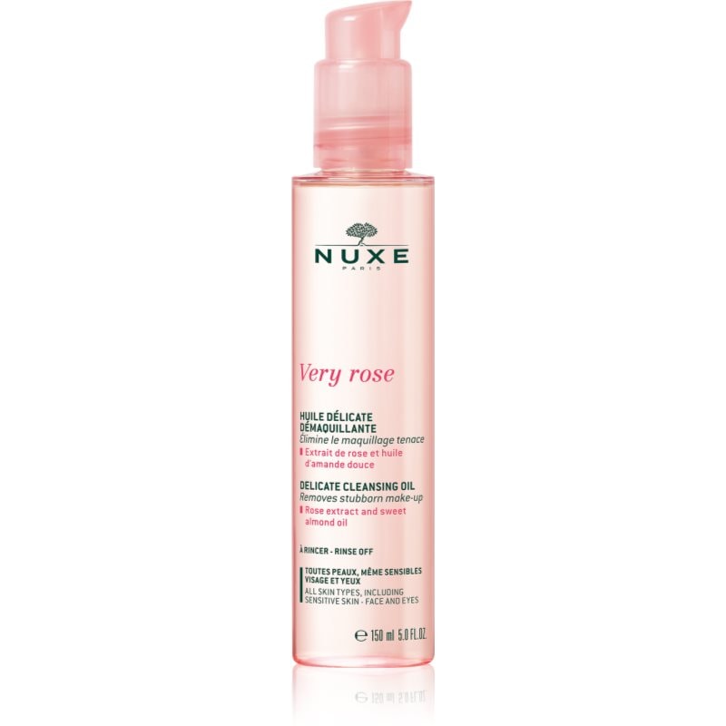 Nuxe Very Rose Delicate Cleansing Oil нежно почистващо олио за лице и очи - Грижа за лице - Сравни цени от 1 магазин с безплатна доставка