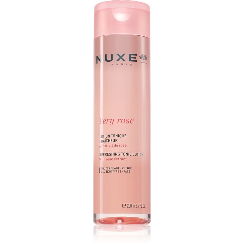 Nuxe Nuxe Very Rose Refreshing Tonic Lotion освежаващ тоник за всички типове кожа на лицето - Унисекс парфюм 200мл - Сравни цени от 1 магазин с безплатна доставка