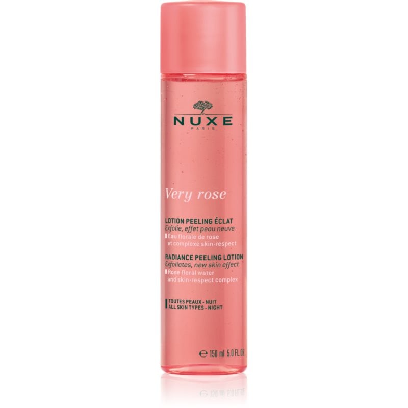Nuxe Very Rose Radiance Peeling Lotion озаряващ пилинг за всички типове кожа на лицето