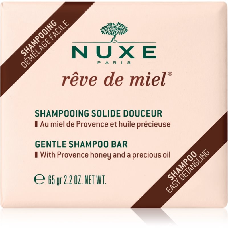 Nuxe Nuxe Rêve de Miel Gentle Shampoo Bar натурален шампоан за блясък и мекота на косата - Унисекс парфюм 65мл - Сравни цени от 1 магазин с безплатна доставка