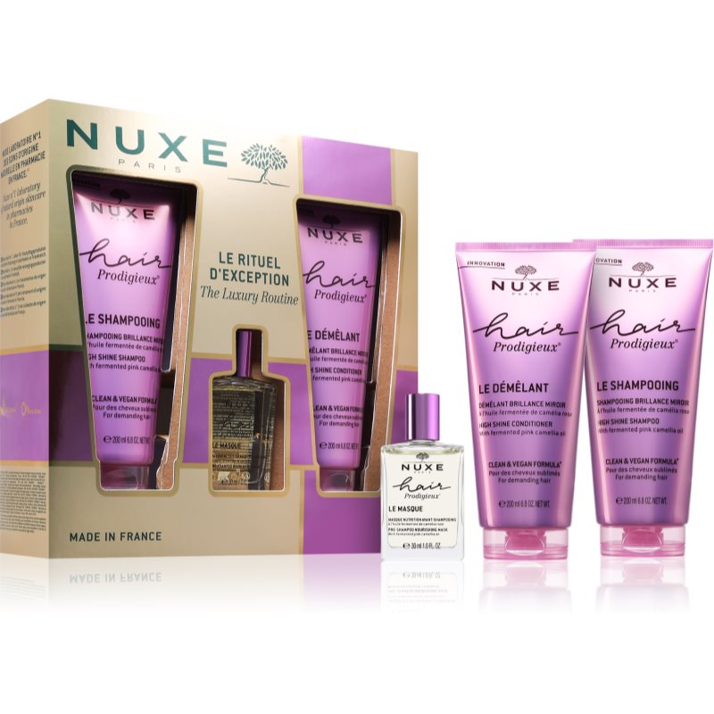 Nuxe Nuxe Hair Prodigieux The Luxury Routine Set подаръчен комплект За коса - Унисекс парфюм - Сравни цени от 1 магазин с безплатна доставка