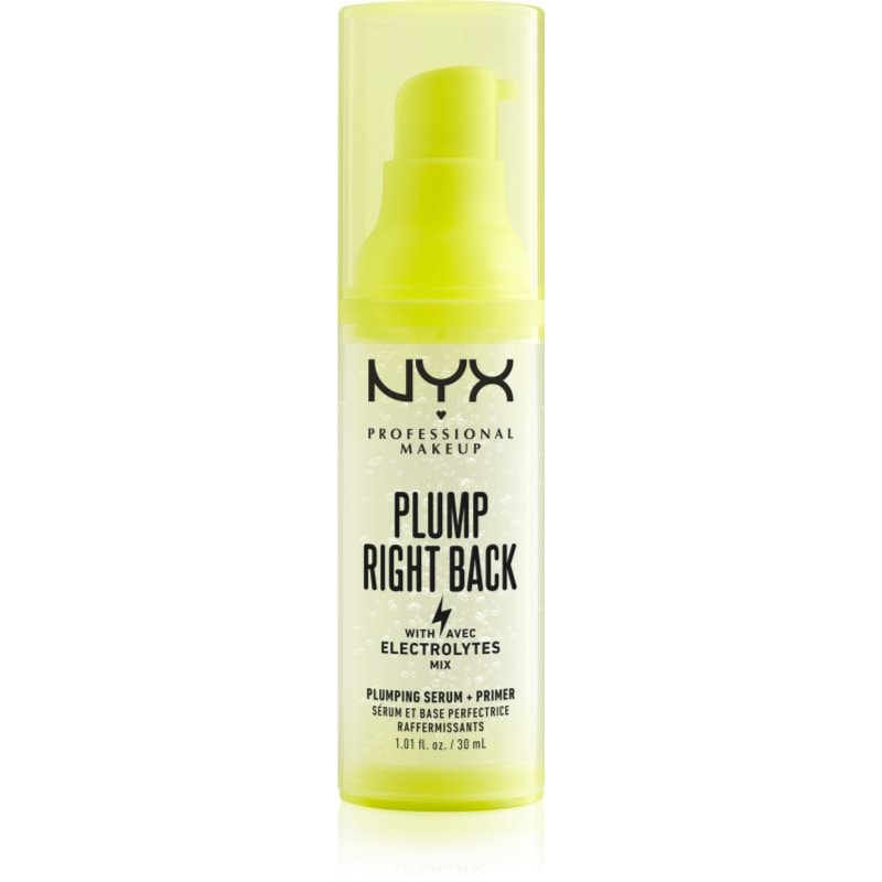 NYX Professional Makeup NYX Professional Makeup Plump Right Back Plump Serum And Primer дълготрайна основа - Унисекс парфюм 30мл - Сравни цени от 1 магазин с безплатна доставка