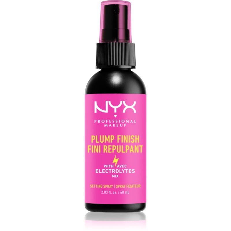 NYX Professional Makeup NYX Professional Makeup Plump Finish Setting Spray фон дьо тен фиксатор с витамини - Унисекс парфюм 60мл - Сравни цени от 1 магазин с безплатна доставка
