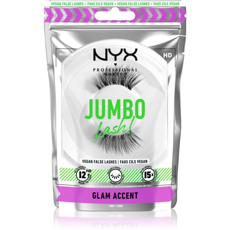 NYX Professional Makeup Jumbo Lash! изкуствени мигли тип 06 Glam Accent - Грим - Сравни цени от 1 магазин с безплатна доставка