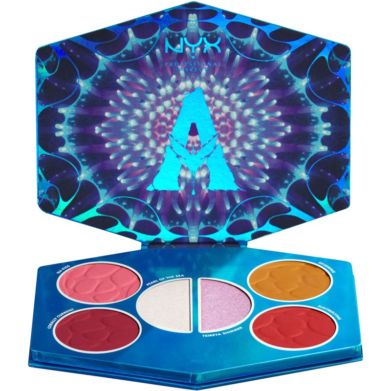 NYX Professional Makeup Limited Edition Avatar Pandoran Paradise Palette палитра с хайлайтъри и ружове - Грим - Сравни цени от 1 магазин с безплатна доставка
