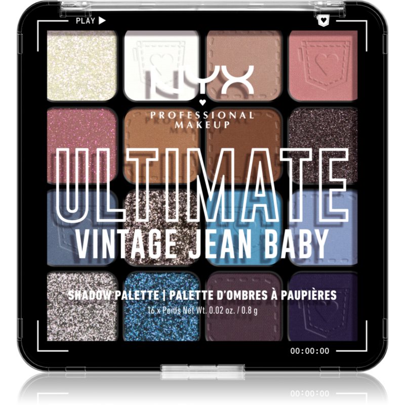 NYX Professional Makeup Ultimate Shadow Palette сенки за очи цвят Vintage Jean Baby - Грим - Сравни цени от 1 магазин с безплатна доставка