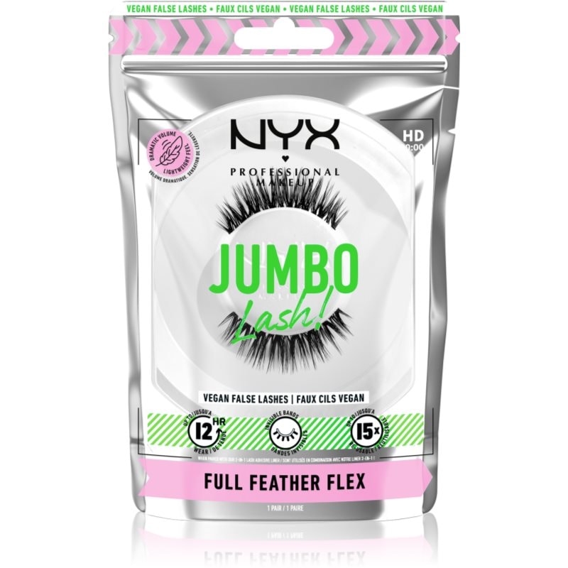 NYX Professional Makeup Jumbo Lash! изкуствени мигли тип 07 Full Feather Flex - Грим - Сравни цени от 1 магазин с безплатна доставка