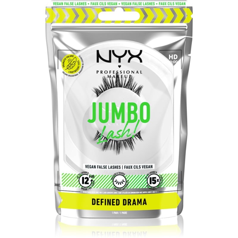 NYX Professional Makeup NYX Professional Makeup Jumbo Lash! изкуствени мигли тип 08 Defined Drama - Унисекс парфюм 1мл - Сравни цени от 1 магазин с безплатна доставка
