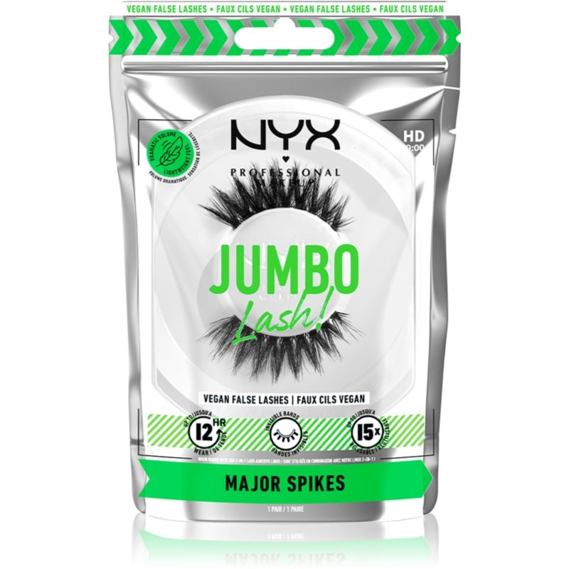 NYX Professional Makeup NYX Professional Makeup Jumbo Lash! изкуствени мигли тип 09 Major Spikes - Унисекс парфюм 1мл - Сравни цени от 1 магазин с безплатна доставка