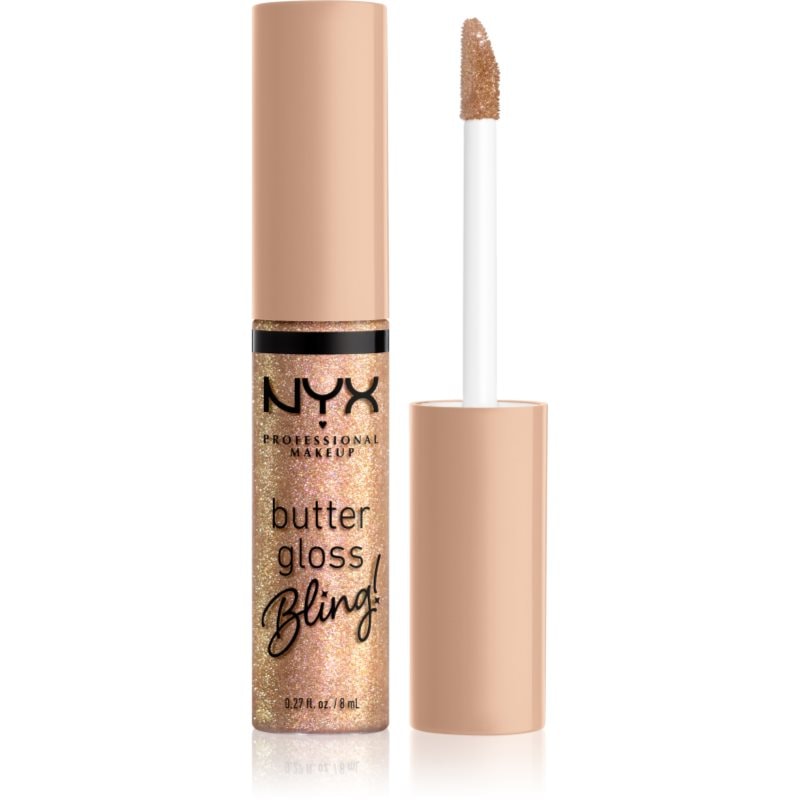 NYX Professional Makeup NYX Professional Makeup Butter Gloss Bling блясък за устни с блестящи частици - Унисекс парфюм 8мл - Сравни цени от 1 магазин с безплатна доставка