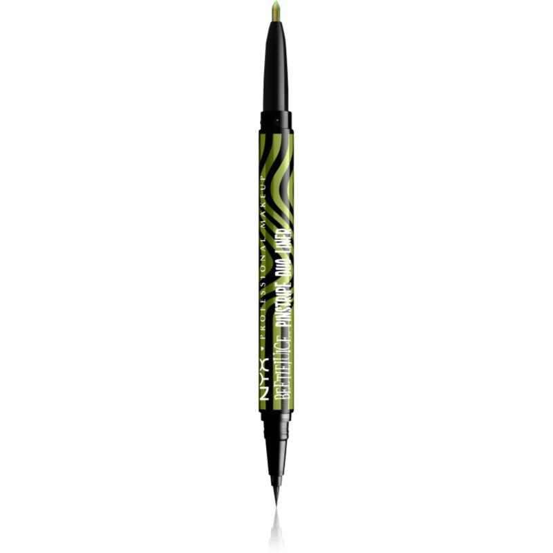 NYX Professional Makeup NYX Professional Makeup Beetlejuice Pinstripe Duo Liner очна линия 2 в 1 - Унисекс парфюм 3мл - Сравни цени от 1 магазин с безплатна доставка