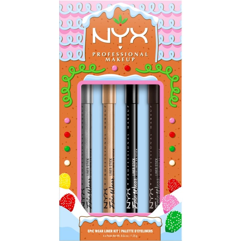 NYX Professional Makeup NYX Professional Makeup Gingerbaddie Land Epic Liner подаръчен комплект за очи - Унисекс парфюм - Сравни цени от 1 магазин с безплатна доставка