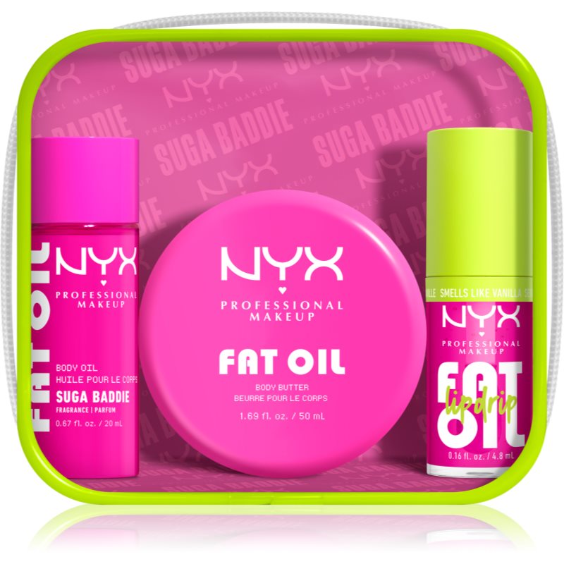 NYX Professional Makeup Fat Oil Body комплект за тяло с аромат Suga Baddie - Комплект - Сравни цени от 1 магазин с безплатна доставка
