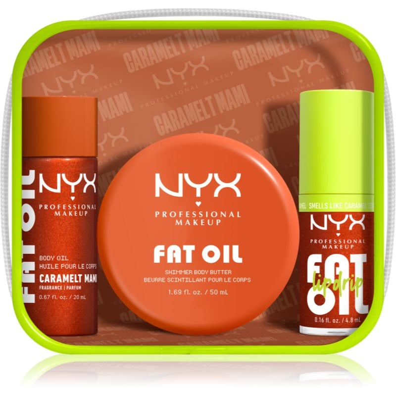 NYX Professional Makeup Fat Oil Body комплект за тяло с аромат Caramelt Mami