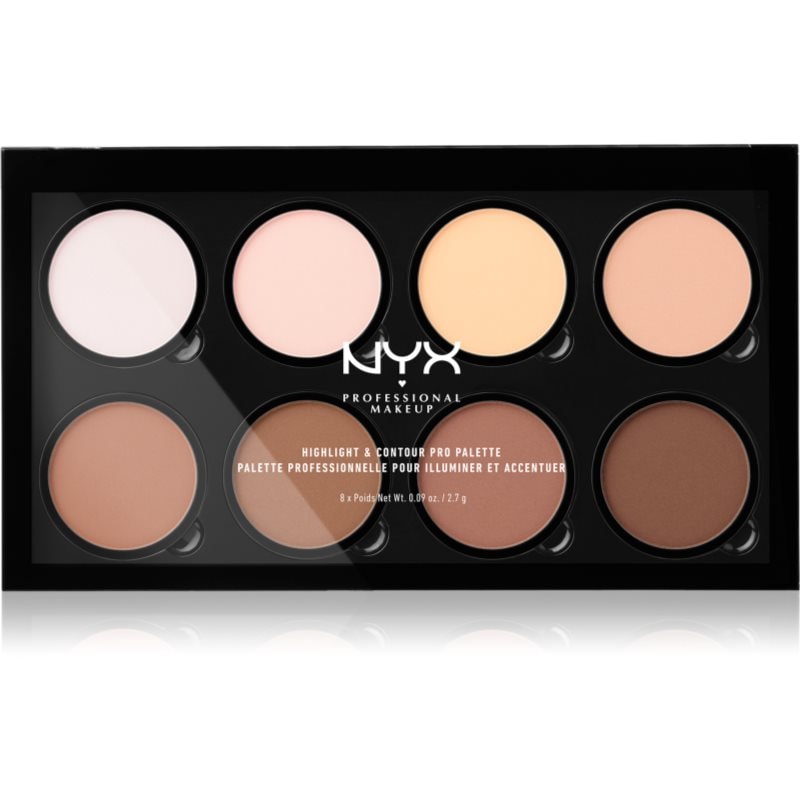 NYX Professional Makeup NYX Professional Makeup Highlight & Contour PRO контурираща палитра за лице - Унисекс парфюм 7мл - Сравни цени от 1 магазин с безплатна доставка