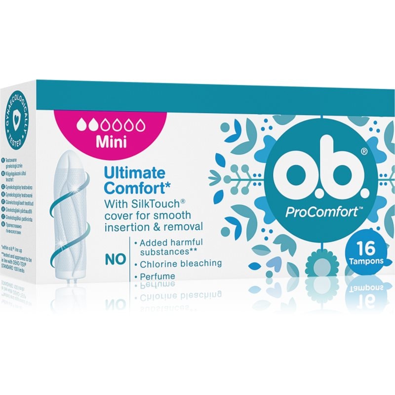 o.b. Pro Comfort Mini тампони - Грижа за тяло - Сравни цени от 1 магазин с безплатна доставка