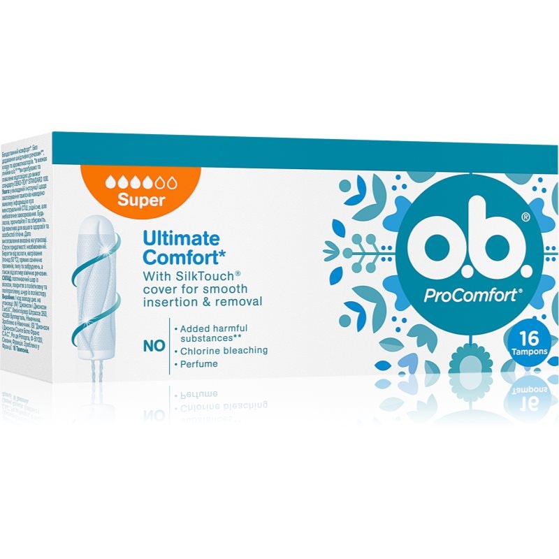 o.b. Pro Comfort Super тампони - Грижа за тяло - Сравни цени от 1 магазин с безплатна доставка