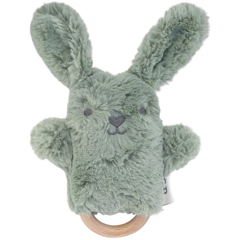 O.B Designs Bunny Soft Rattle Toy плюшена играчка с дрънкалка Sage 3m+ - За деца - Сравни цени от 1 магазин с безплатна доставка
