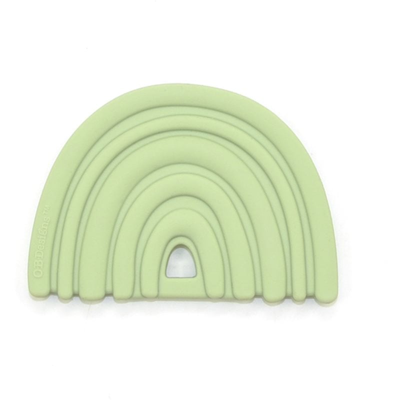 O.B Designs Rainbow Teether гризалка Green 3m+