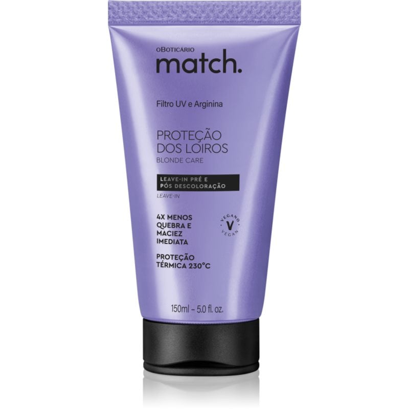 oBoticário Match. Blonde Care възстановяваща маска без изплакване за руса коса