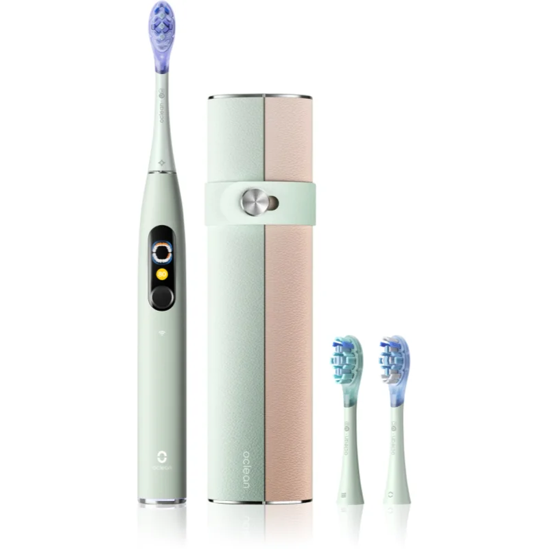 Oclean X Ultra 20 Set четка за зъби + 2 резервни глави с калъфка за пътуване Green - Електроуред - Сравни цени от 1 магазин с безплатна доставка