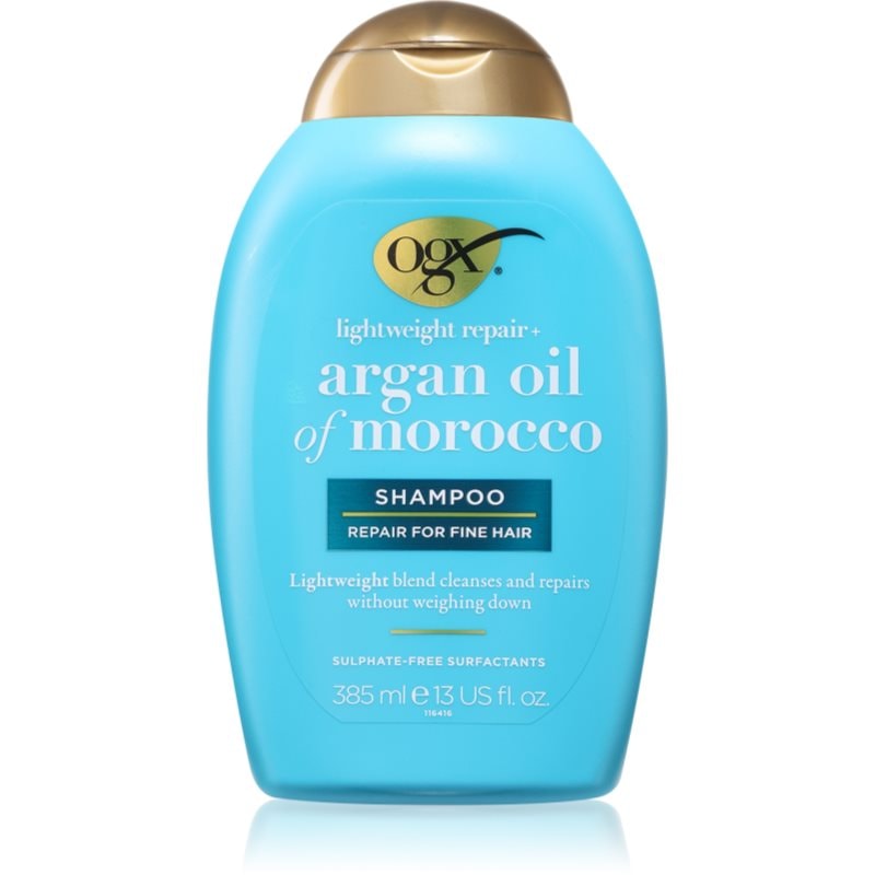 OGX OGX Argan Oil Of Morocco Lightweight Shampoo шампоан за хидратация и блясък - Унисекс парфюм 385мл - Сравни цени от 1 магазин с безплатна доставка