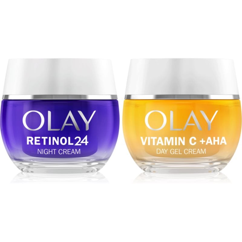 Olay Retinol 24 & Vitamin C + AHA комплект за грижа за лицето