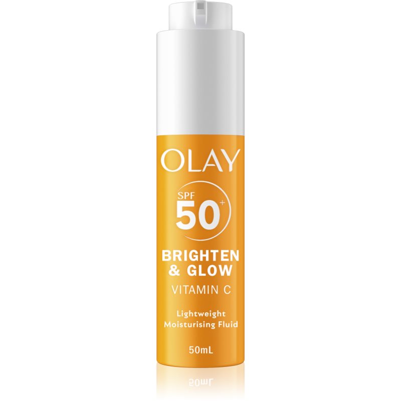 Olay Vitamin C Brighten & Glow хидратиращ флуид с ниацинамид SPF 50+ - Грижа за лице - Сравни цени от 1 магазин с безплатна доставка