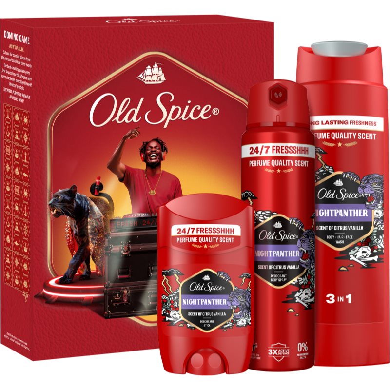 Old Spice Nightpanther DJ подаръчен комплект за мъже - Комплект - Сравни цени от 1 магазин с безплатна доставка