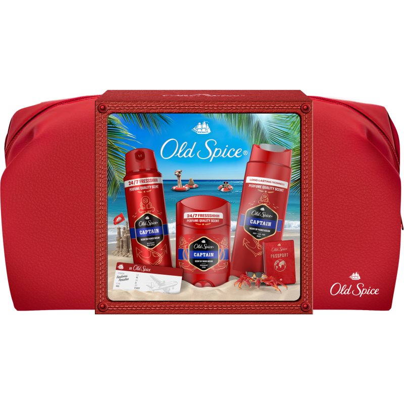 Old Spice Old Spice Captain Gift Set подаръчен комплект за мъже - Мъжки парфюм - Сравни цени от 1 магазин с безплатна доставка