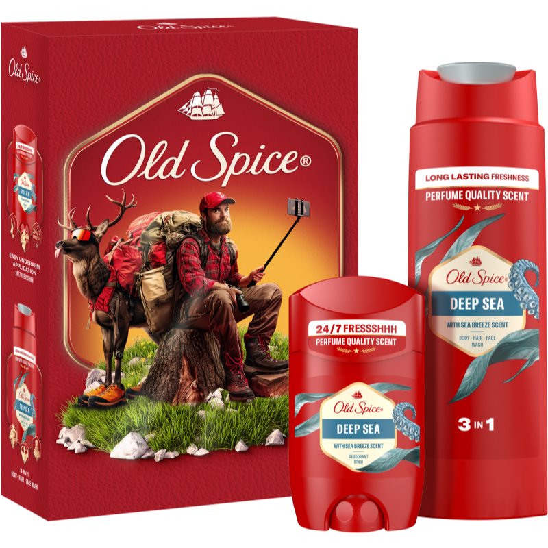 Old Spice Deep Sea Explorer подаръчен комплект за мъже - Комплект - Сравни цени от 1 магазин с безплатна доставка