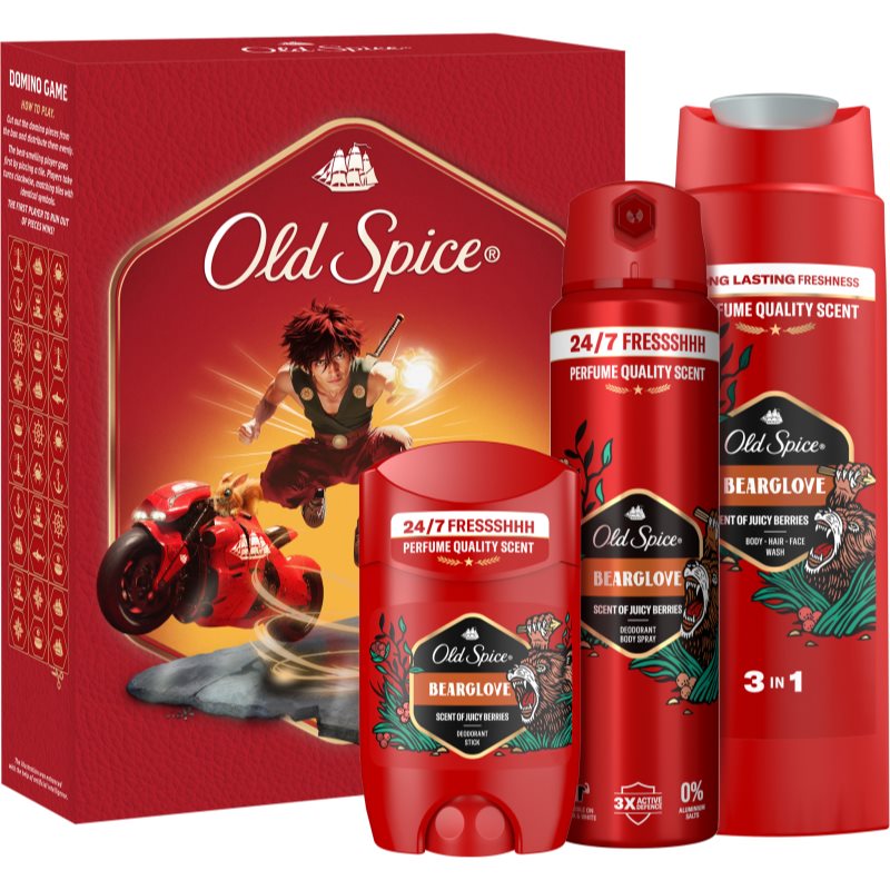 Old Spice Old Spice Bearglove Anime подаръчен комплект за мъже - Мъжки парфюм - Сравни цени от 1 магазин с безплатна доставка