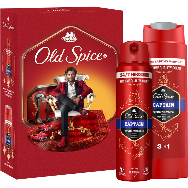 Old Spice Captain Gentleman Set подаръчен комплект за мъже - Комплект - Сравни цени от 1 магазин с безплатна доставка