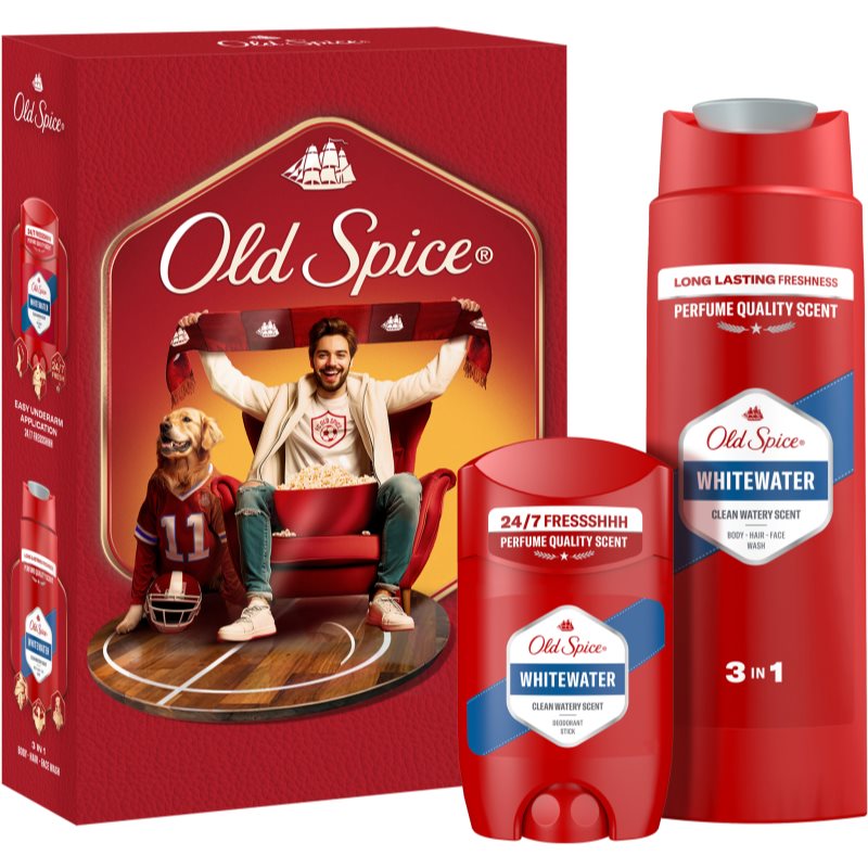 Old Spice Whitewater Sports Fan подаръчен комплект за мъже - Комплект - Сравни цени от 1 магазин с безплатна доставка