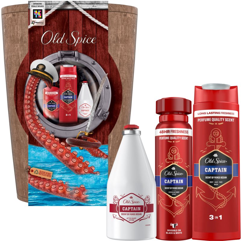 Old Spice Captain Barel подаръчен комплект за мъже - Комплект - Сравни цени от 1 магазин с безплатна доставка