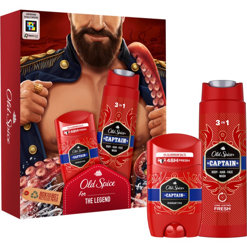 Old Spice Captain Dark Captain подаръчен комплект за мъже - Комплект - Сравни цени от 1 магазин с безплатна доставка